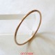 Bracelet or rouge jonc massif fil rond or mat