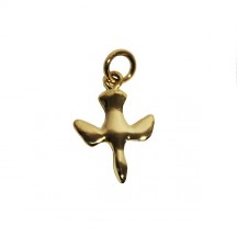 Colombe or jaune en pendentif