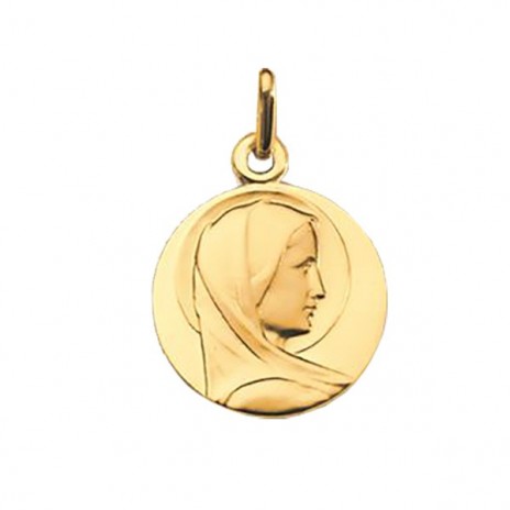 Médaille vierge de profil