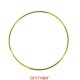 Bracelet jonc massif or jaune fil rond 