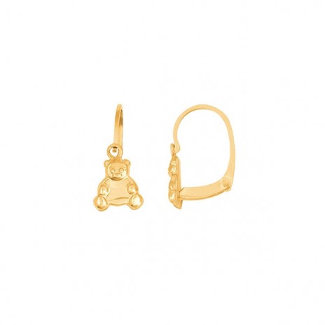 Boucles d'oreilles dormeuses ourson