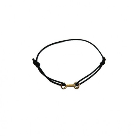 Bracelet cordon motif or forme allongée