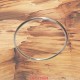 Bracelet or gris jonc massif fil rond or mat