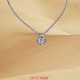 Collier pneu or gris diamant 