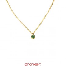 Collier tube Emeraude