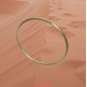 Bracelet or jaune jonc massif fil rond or mat