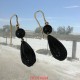 Boucles d'oreilles provençales onyx