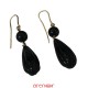 Boucles d'oreilles provençales onyx