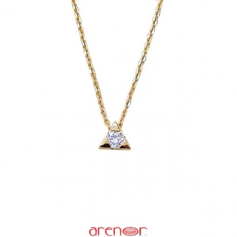 Collier le triangle magique avec diamant