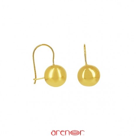 Boucles d'oreilles boules sur fil