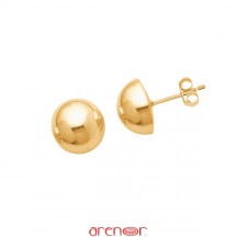 Boucles d'oreilles demi boules 8mm