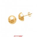 Boucles d'oreilles demi boules 8mm