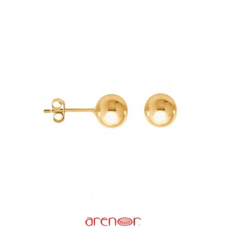 Boucles d'oreilles boules 6mm