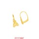 Boucles d'oreilles ourson or jaune