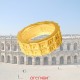 Bague Arènes de Nîmes or jaune