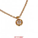 Collier pneu or Jaune diamant 0,25ct