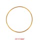 Bracelet jonc massif fil rond or rouge