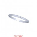 Bracelet argent demi jonc ovale