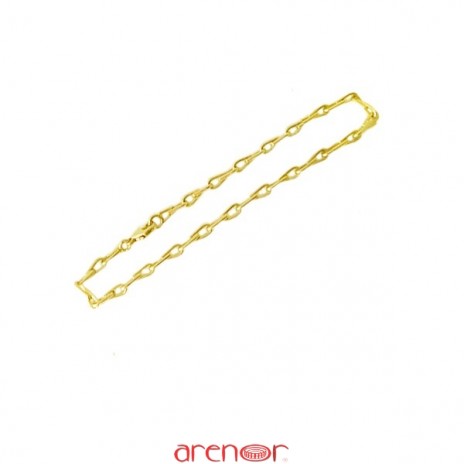 Bracelet Maille épis or jaune