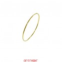 Bracelet jonc massif fil rond or jaune de 6g