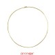 Collier jonc fil rond massif en or jaune