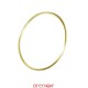 Bracelet jonc massif fil rond or jaune