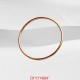 Bracelet or rouge jonc massif fil rond or mat