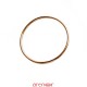 Bracelet or rouge jonc massif fil rond or mat