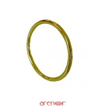 Bracelet jonc massif fil rond or jaune de 45g