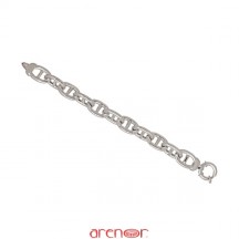 Bracelet argent maille marine