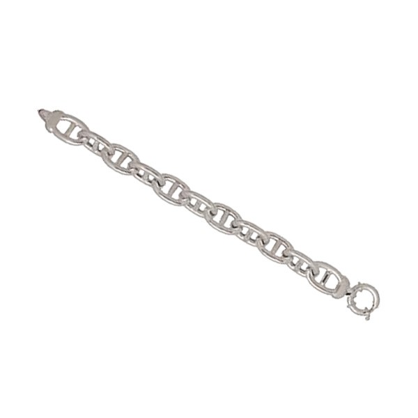 Bracelet Ancien En Argent Massif 925 - Mailles Rondes Torsadées, Très Bon état