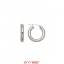 Boucles oreilles créoles fil rond 4mm