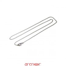 Chaîne forçat ronde 1,5mm en or gris