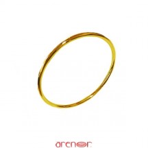 Bracelet jonc massif fil rond or jaune