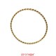 Bracelet jonc torsadé or jaune 
