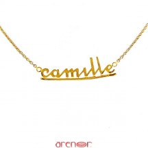 Collier prénom découpé Camille