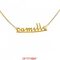 Collier prénom découpé Camille