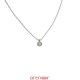 Collier pneu or gris diamant 0,18ct