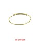 Bracelet jonc coulissant or jaune