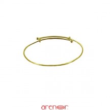 Bracelet jonc coulissant or jaune