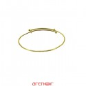 Bracelet jonc coulissant or jaune