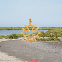 Croix or jaune du Languedoc petit modèle
