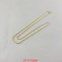 Chaîne forçat ronde 1,5mm en or Jaune