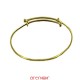 Bracelet jonc coulissant or jaune petit modèle