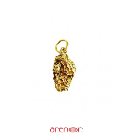 Pendentif pepite d'or