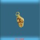 Pendentif pepite d'or