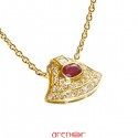 Collier Némausus rubis et diamants