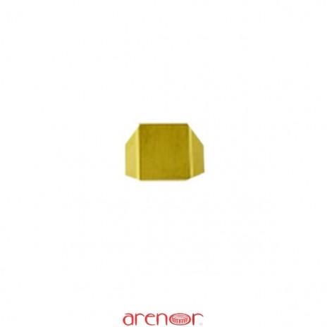 Chevalière rectangle or jaune