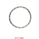 Bracelet jonc torsadé lâche argent
