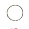 Bracelet jonc torsadé lâche argent